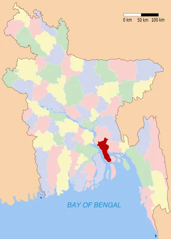 lakshmipur district: one of the eleven districts in the Chittagong Division of Bangladesh