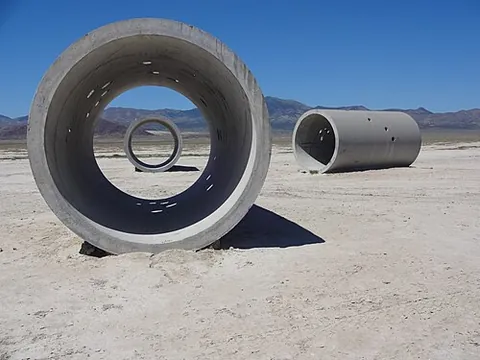 land art: artworks created from, and sited within, the natural environment