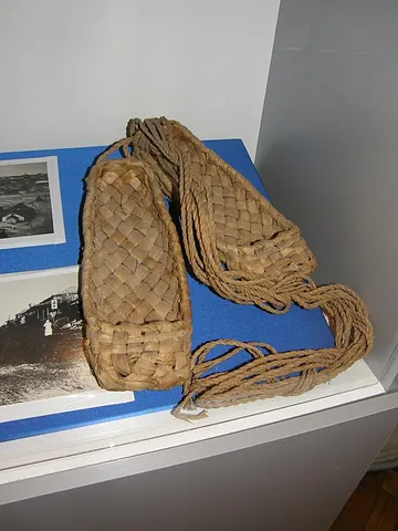 lapti: a pair of the old traditional East Slavic (especially Russian) bast shoes, an obsolete traditional...