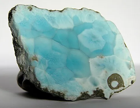 larimar: a rare blue variety of pectolite found only in the Dominican Republic