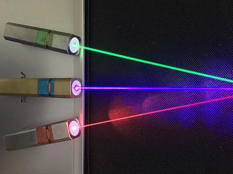 laser pointer: a device that emits a highly concentrated beam of light to highlight items of interest at some...