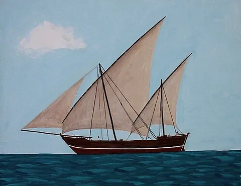 lateen: a triangular fore-and-aft sail set on a boom in such way that the tack is attached to the hull of...