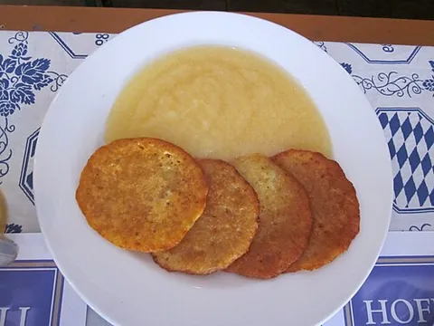 latke: a pancake fried in oil, usually made from potatoes and sometimes also onions, traditionally served...