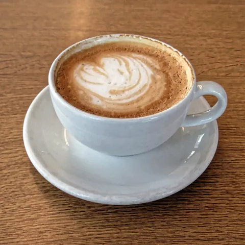 latte: a drink of coffee made from espresso and steamed milk, generally topped with foam