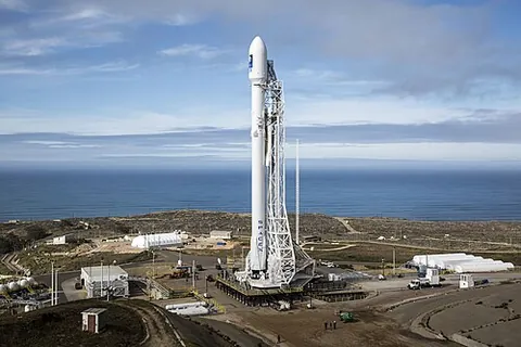launch pad: the surface or structure from which a launch is made