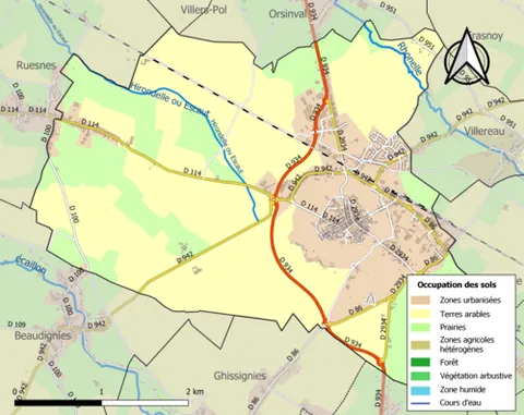 le quesnoy: a town and commune in Nord department, Hauts-de-France, France, south-east of Valenciennes