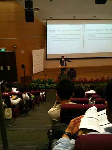 lecture: a spoken lesson or exposition, usually delivered to a group
