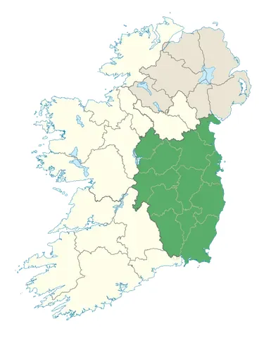 leinster: the most populated province of Ireland, situated in the east of the island