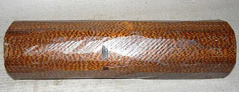 letterwood: the wood of the tree Brosimum guianense, marked with black spots resembling hieroglyphics