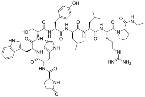 leuprorelin: a synthetic analog of gonadotropin-releasing hormone (trademark Eligard, Lupron) that downregulates...