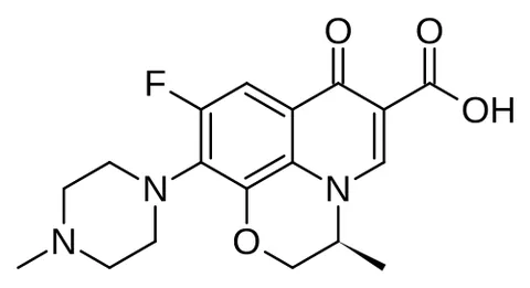 levofloxacin: a broad-spectrum fluoroquinolone antibacterial agent (trademark Levaquin) that is the levorotatory...