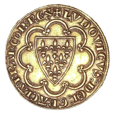 lew: a French gold coin circulated in 15th-century Scotland