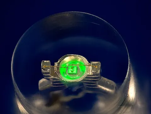 light-emitting diode: a rectifying semiconductor device which converts electrical energy into electromagnetic radiation...