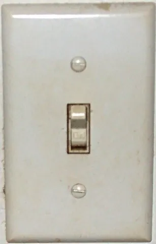 light switch: a switch, usually mounted on a wall in a building, used to turn the light or another appliance such...