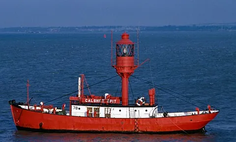 lightvessel: a vessel with a light as a navigation aid; especially, a lightship