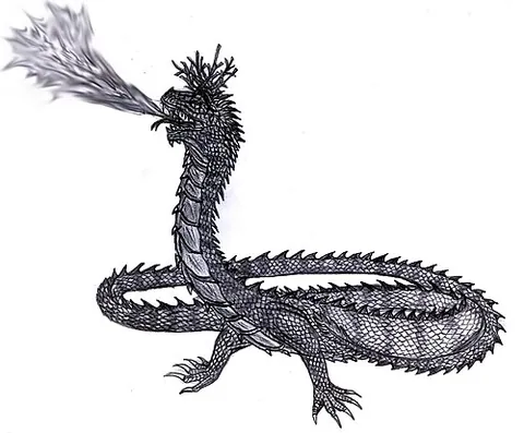 lindworm: a wingless serpentine dragon having two arms