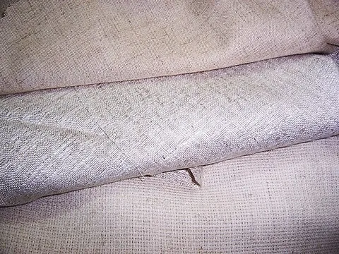 linen: thread or cloth made from flax fiber