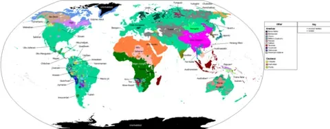 linguistic map: a linguistic map is a thematic map showing the geographic distribution of the speakers of a...
