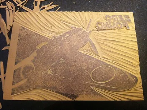 linocut: a type of woodcut in which a block of linoleum is used for the relief surface; the design cut into...