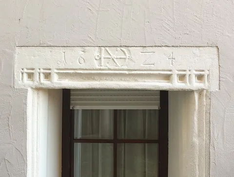 lintel: a horizontal structural beam spanning an opening, such as between the uprights of a door or a...