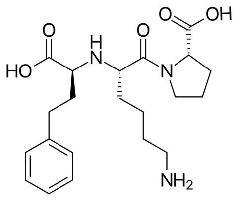 lisinopril: a drug of the angiotensin converting enzyme inhibitor class (trademark Prinivil, Zestril),...