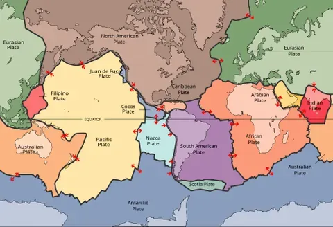 lithosphere: the rigid, mechanically strong, outer layer of the Earth, which is divided into twelve major...