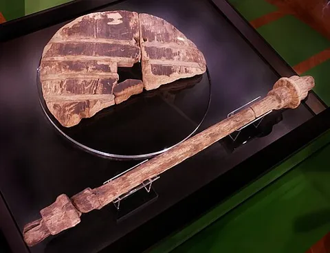 ljubljana marshes wheel: the oldest discovered wooden wheel, found along with an axle in the Ljubljana Marsh, Slovenia