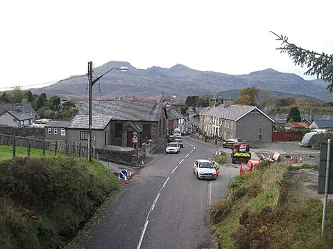 llan ffestiniog: a village in Ffestiniog community, Gwynedd, Wales (OS grid ref SH7042)