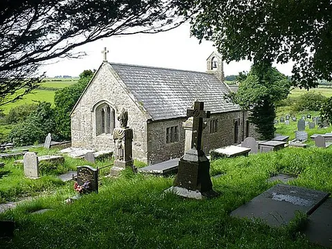 llangwyllog: a small village in Llanddyfnan community, Anglesey, Wales (OS grid ref SH4379)