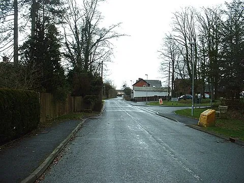 llanyre: a village and community in Powys, Wales, west of Llandrindod Wells (OS grid ref SO0462)