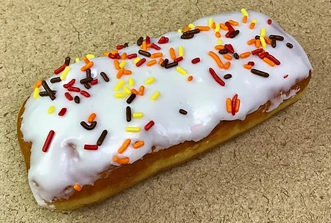 long john: a bar-shaped, yeast-risen pastry similiar to a doughnut, and either coated entirely with glaze or...
