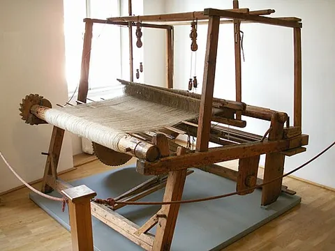 loom: a utensil; tool; a weapon; (usually in compound) an article in general