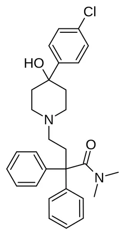 loperamide: a synthetic antidiarrheal agent of the opiate class (trademark Imodium) that slows intestinal...