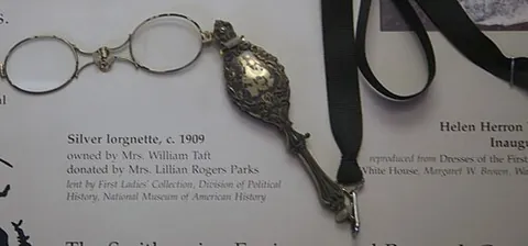 lorgnette: an opera glass with a handle