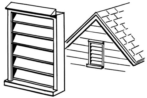 louver: a type of turret on the roof of certain medieval buildings designed to allow ventilation or the...