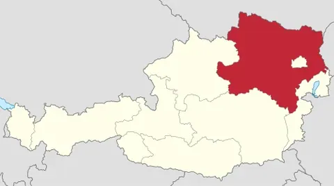 lower austria: the northeasternmost state of Austria, with its capital in Sankt Pölten