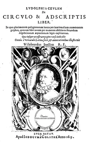 ludolphian number: synonym of pi, particularly the 35-decimal approximation discovered by Ludolph van Ceulen