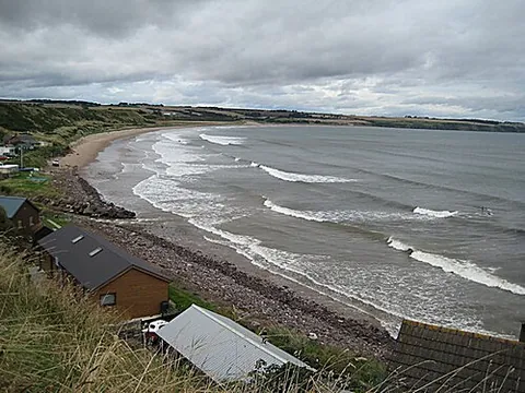 lunan bay: a bay in Angus council area, on the east coast of Scotland