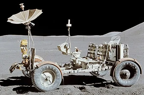 lunar rover: a vehicle, either crewed or uncrewed, designed to travel across the surface of the Moon for...