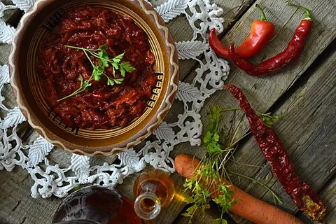lutenitsa: a type of Balkan vegetable chutney