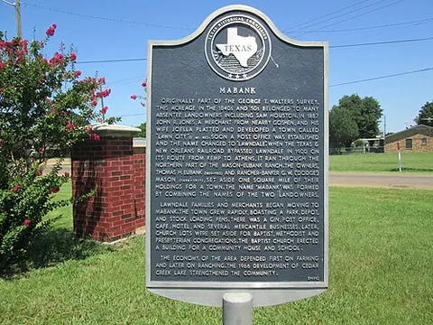 mabank: a town in Kaufman County and Henderson County, Texas, United States