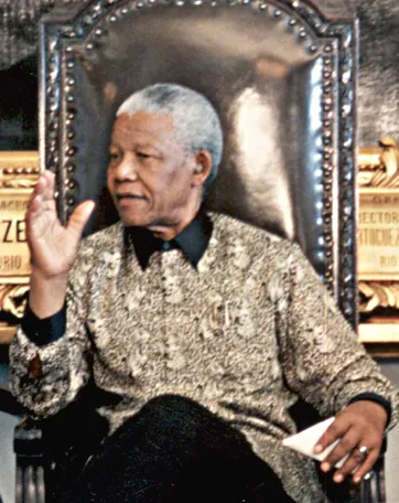 madiba shirt: a shirt with a batik pattern of the kind often worn by Nelson Mandela