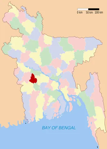 magura district: one of the ten districts in the Khulna Division of Bangladesh
