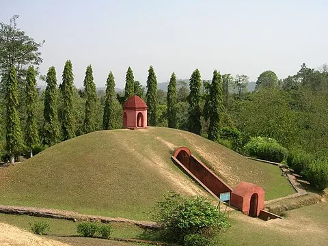 maidam: a tumulus, divided into vaults and chambers, in which the royalty and aristocracy of the medieval...