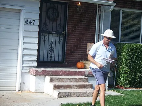 mail carrier: a person employed to deliver mail
