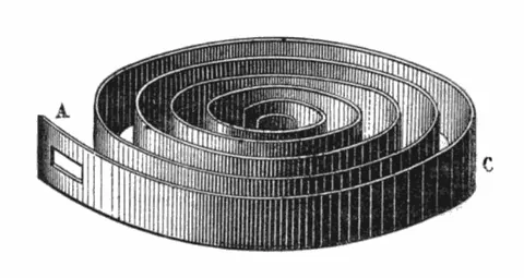 mainspring: the principal spring of a clockwork mechanism, which drives it by uncoiling