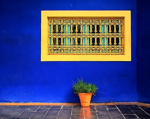 majorelle blue: a clear, intense, fresh shade of deep blue