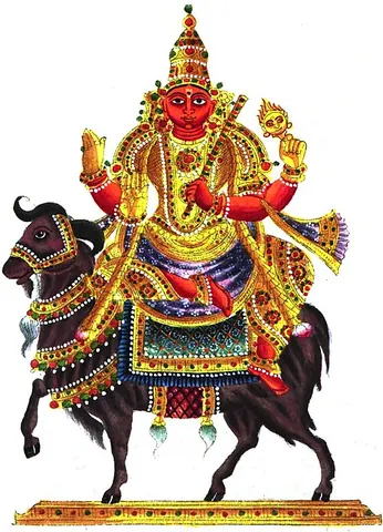 mangala: a deity in Hinduism, the god of Mars and of war, associated with strength, courage, and...