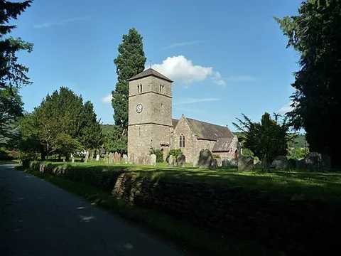 mansel lacy: a village and civil parish (served by Foxley Group Parish Council) west of Hereford, Herefordshire,...