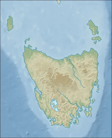 map of tasmania: the female pubic hair